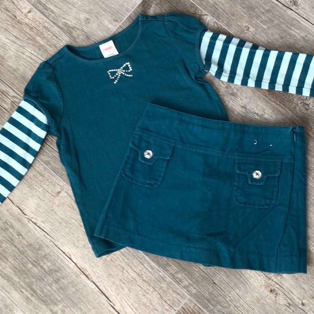 2 Pc. Gymboree Skirt Shirt 3 3T